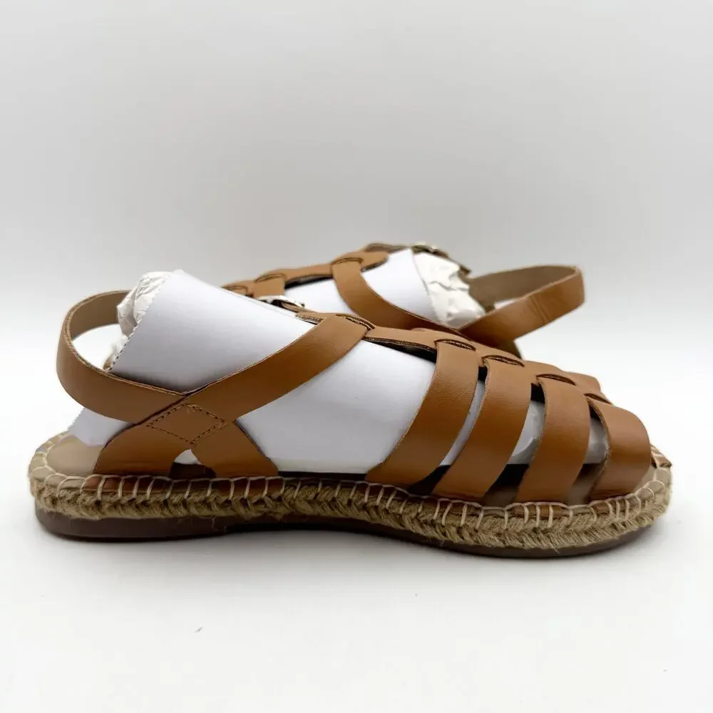 Sam Edelman Girls Kora Sandals US 4 M EU 36 Brown Leather NIB